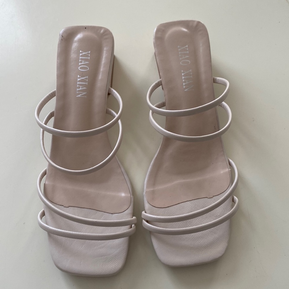 Nude strap sandals